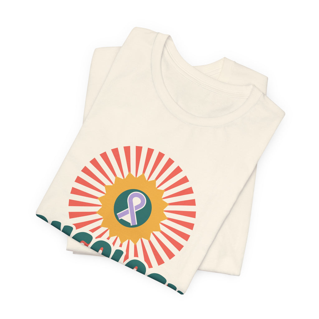 Oncology Nurse Sunflower Ribbon Tee
