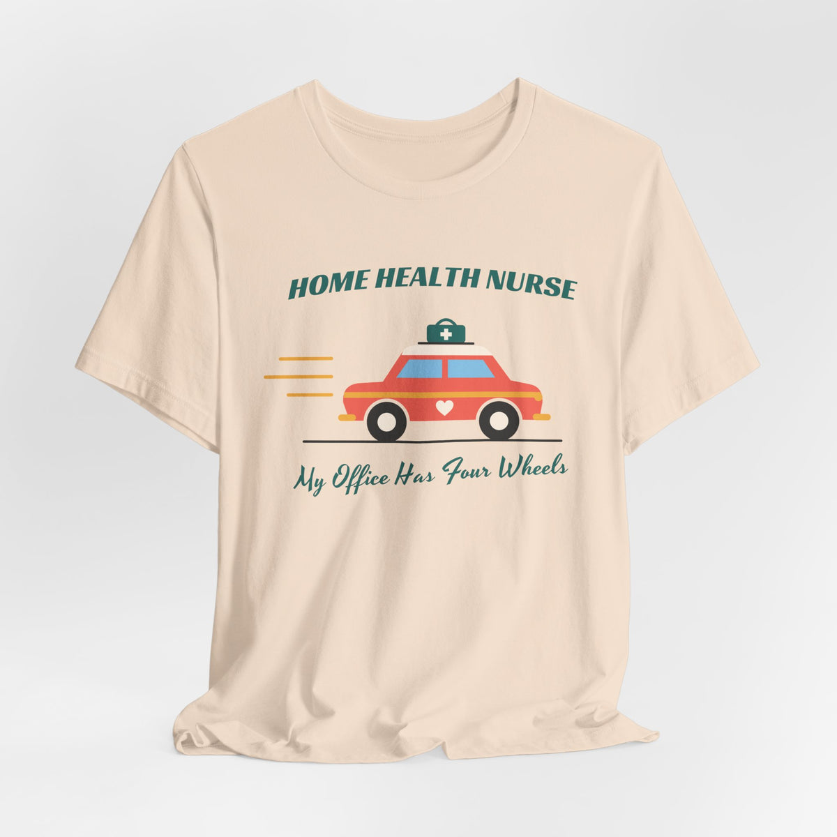 Home Health Nurse Retro Car Tee