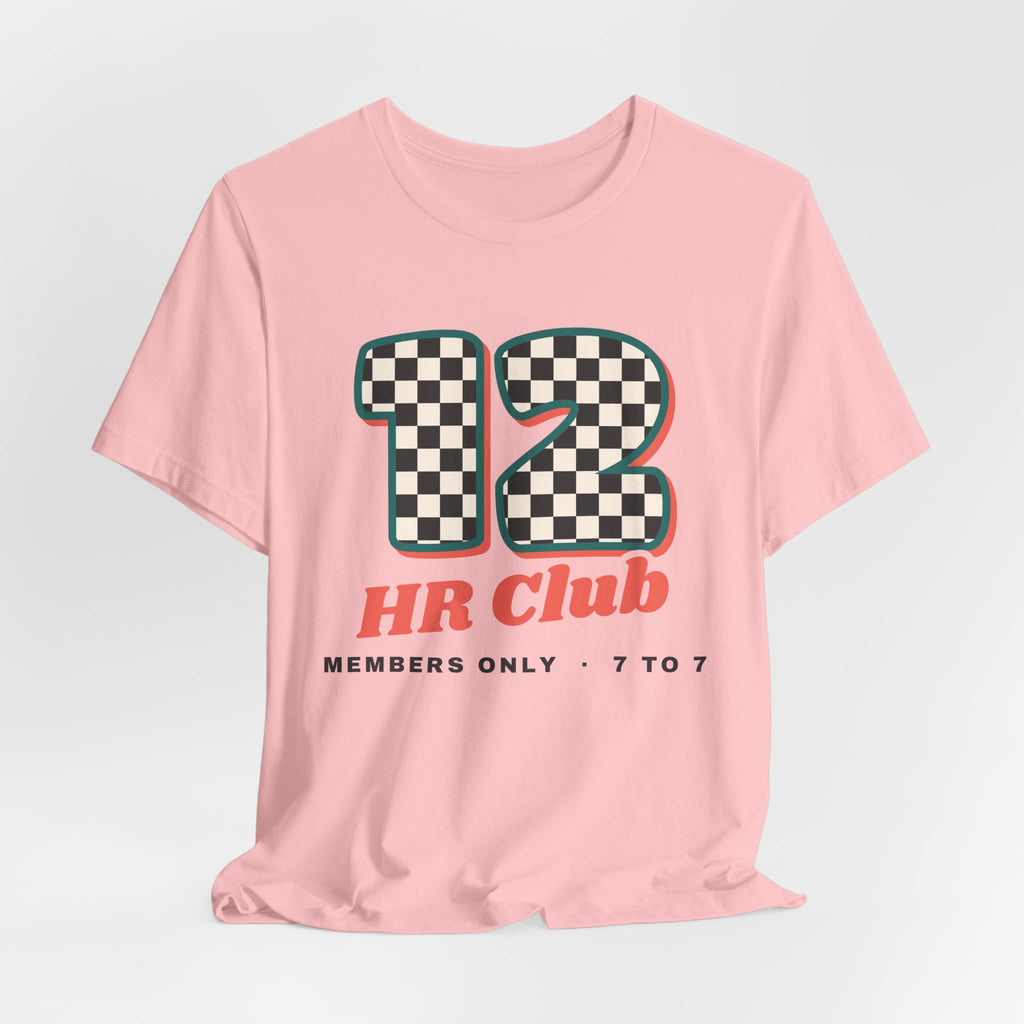 12 HR Club Retro Checkerboard Nurse Tee