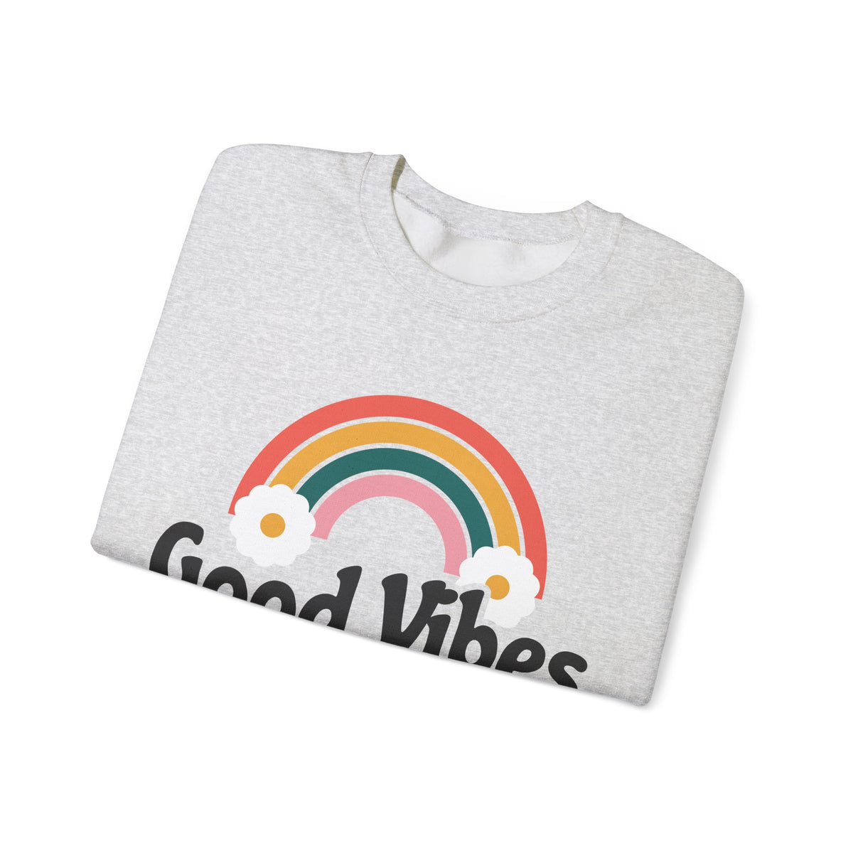 Good Vibes and Vital Signs Retro Nurse Crewneck Sweatshirt