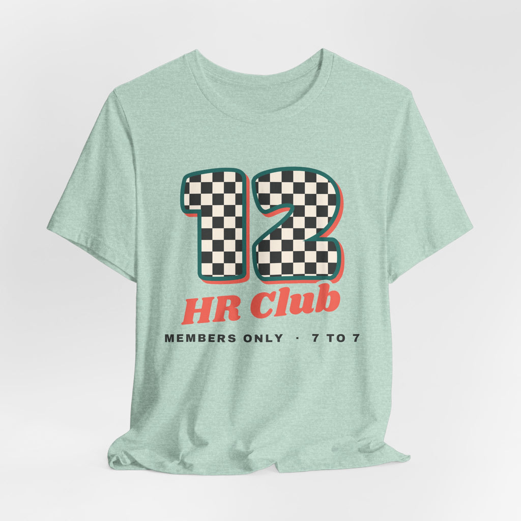 12 HR Club Retro Checkerboard Nurse Tee